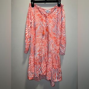 Off the shoulder tropical boutique La Mer Luxe dress